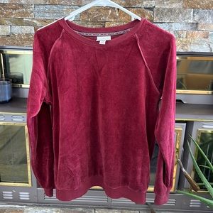 Maroon Velvet sweater